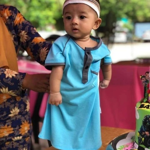 COMBO SET JUBAH FAIZ SAIZ NEWBORN 12 BULAN 45 WARNA