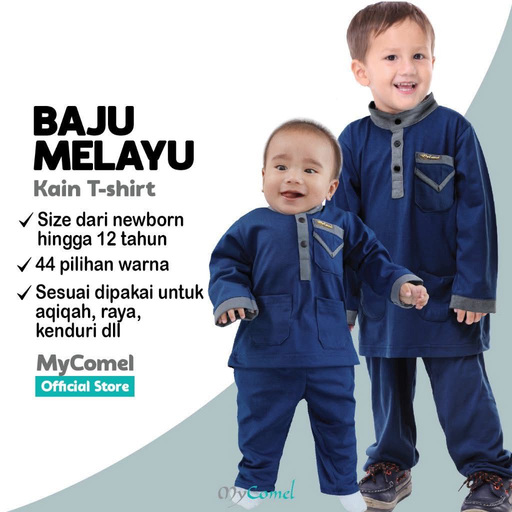 BAJU MELAYU FAHMI SIZE 1 TAHUN HINGGA 7 TAHUN